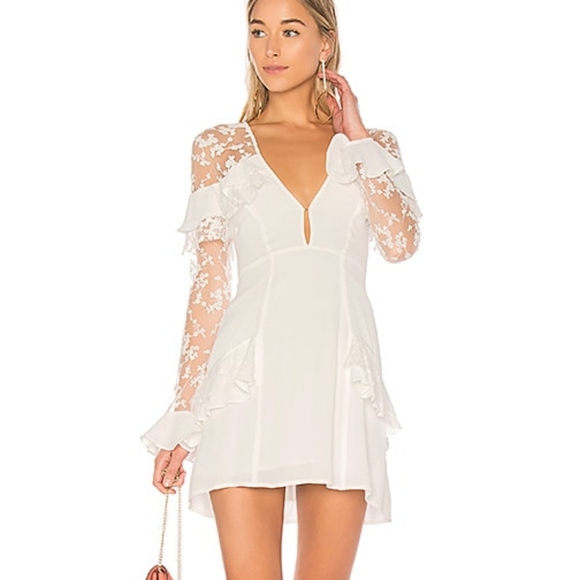 FL&L White Ruffled Dress - Picture 3 of 7